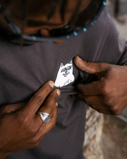 Футболка RIPNDIP X LAKAI Lord Nerm Pocket Tee Dark Grey