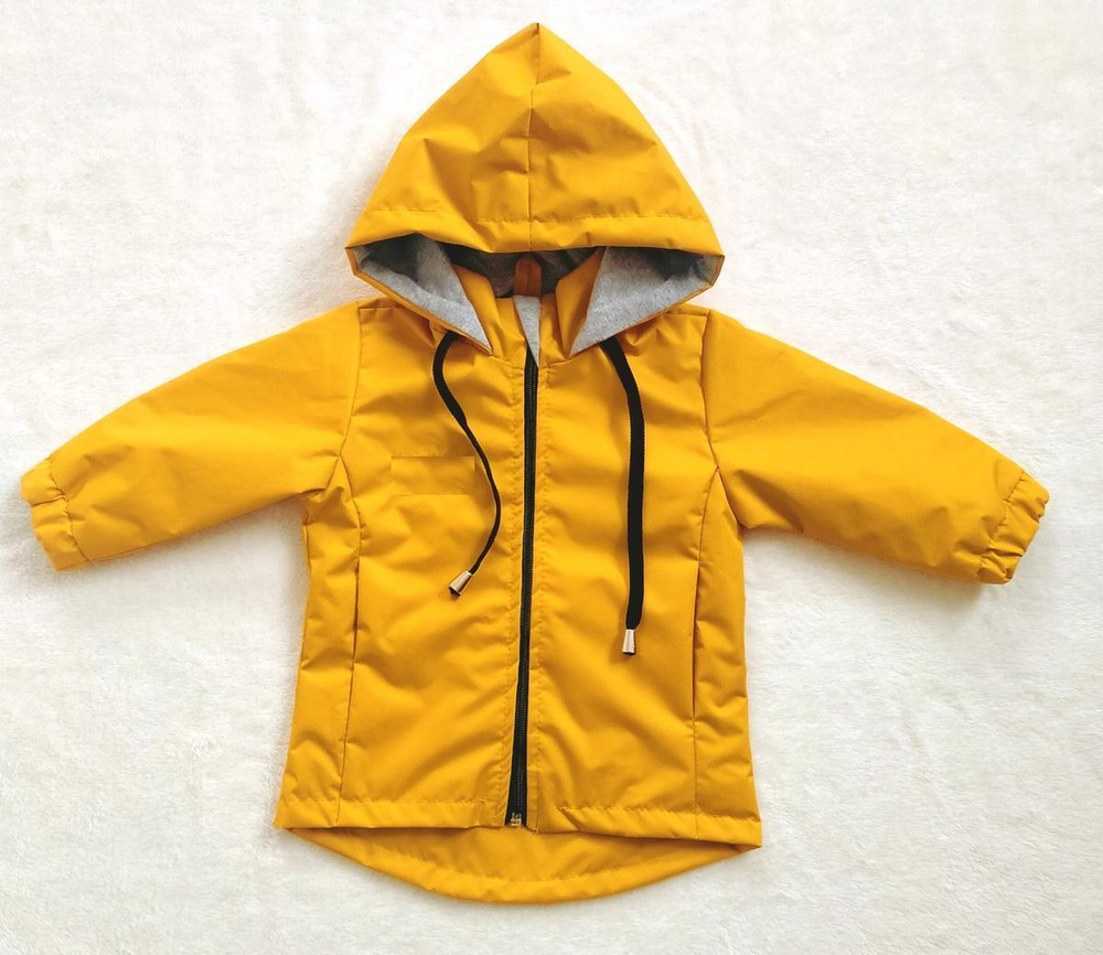 Ветровка для девочек р.122-128 горчичная 2421-07 (Ириска)