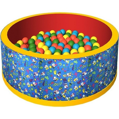 Бассейн сухой с шариками синий Диам100см, в33см, 200 шариков №5   9-0211