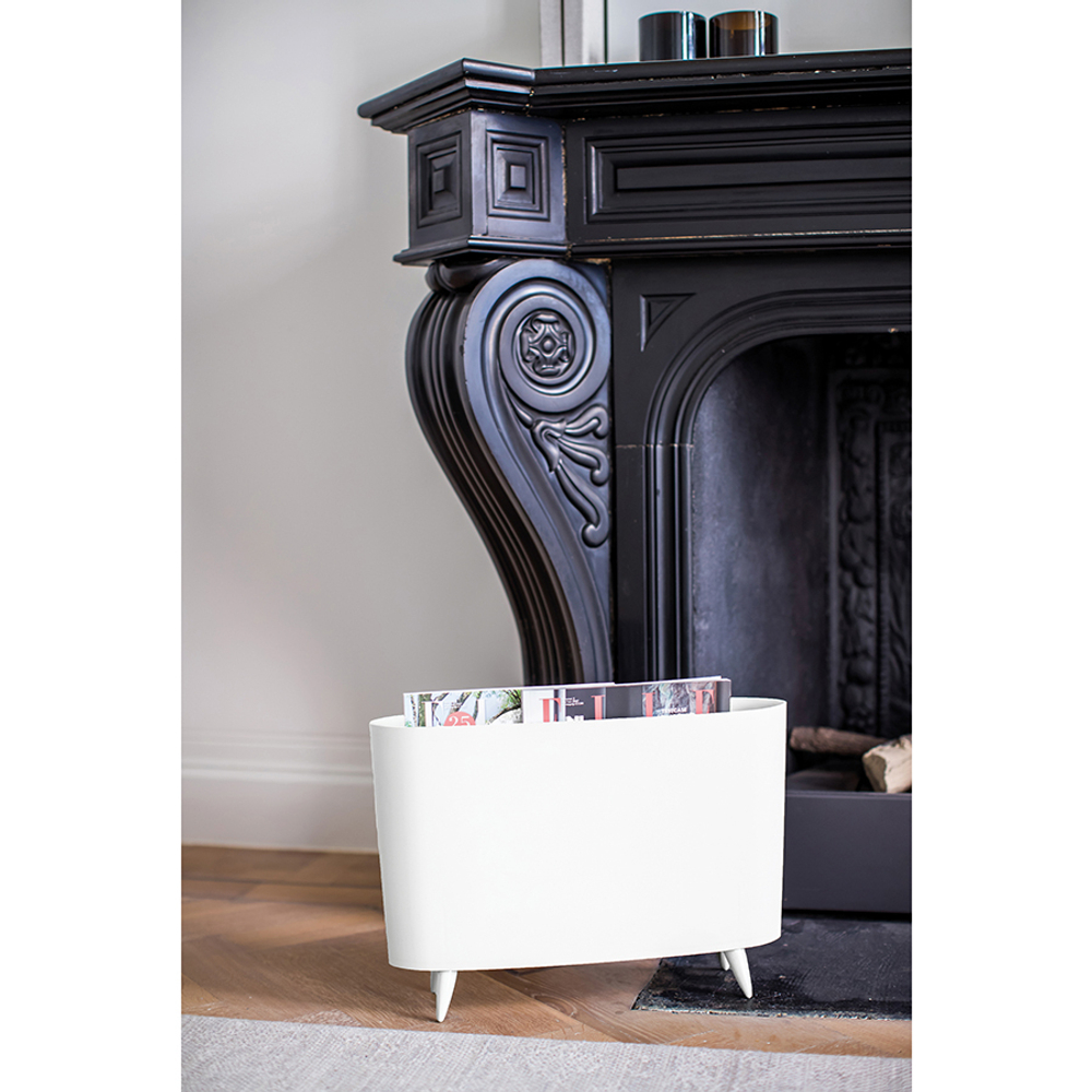 Подставка для журналов milano, молочная