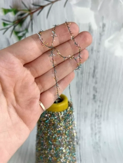 Трикотажная пряжа для вязания Sparkling реснички