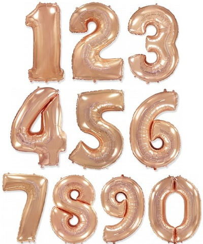 ЦИФРА, РОЗОВОЕ ЗОЛОТО, В АССОРТИМЕНТЕ