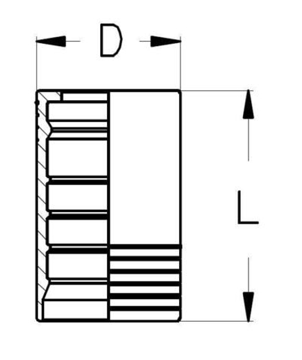 Муфта DN 38 R13/R15 Interlock TIEFFE