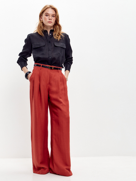 Льняные брюки