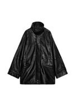 ZARA ТРЕУГОЛЬНЫЙ РЕМЕНЬ-ПЛАТОК ИЗ 100% КОЖИ С БАХРОМОЙ, ЧЕРНЫЙ