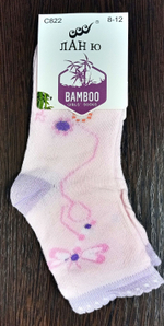 Носки детские для девочки "Bamboo" 1 пара, Бамбук, размер 28-34 (8-12 лет), разноцветные