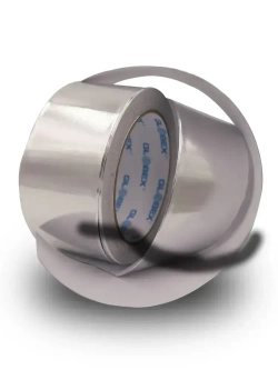 Алюминиевый скотч фольгированный, термостойкий 48мм*25м