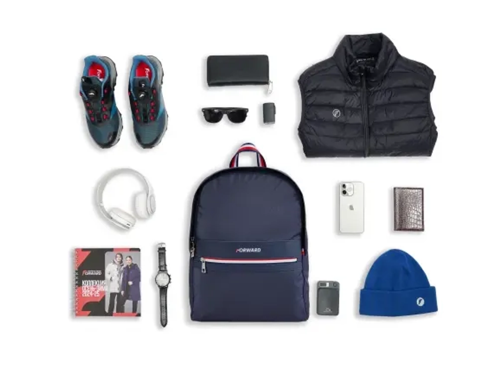 Рюкзак городской Forward, синий, защита ноутбука 15.6"