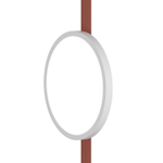 DK5566-WH+BK Cветильник для трека-ремня Belty, серия Flow, со светодиодом, D168*H29.5мм, 48V DC, 10W, RA90, 120°, 4000K, IP20, белый с черным, алюминий