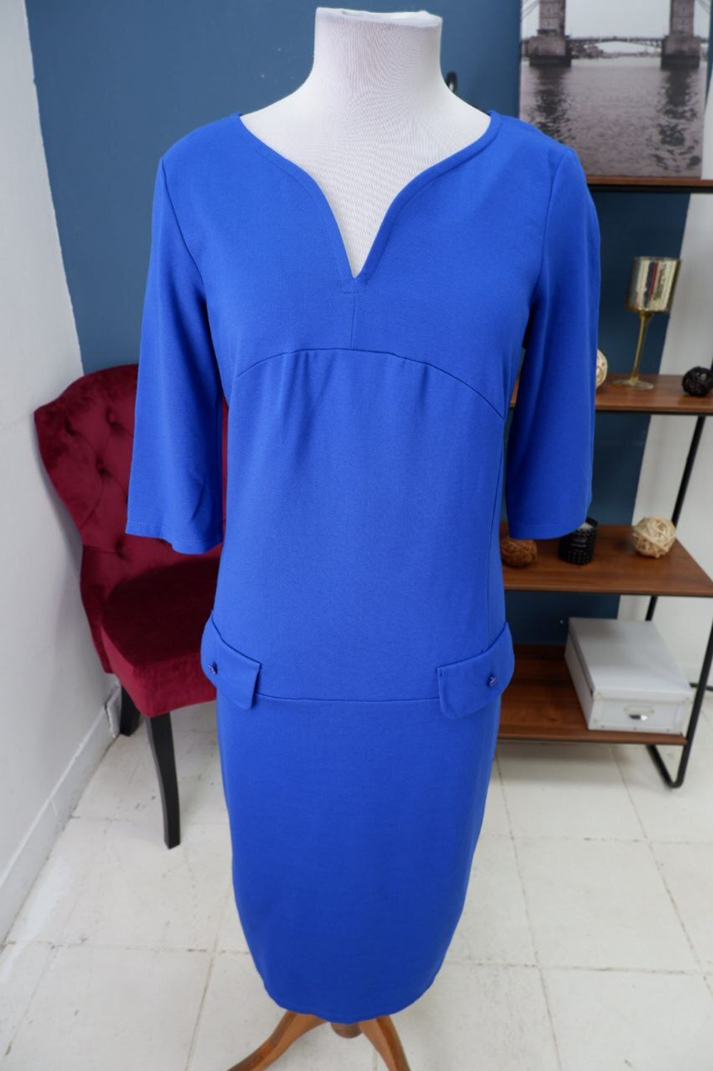 Платье Magda васильковое 46 размер, новое