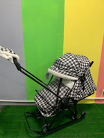 Коляска комбинированная «Ника Детям 7-5» принт: гусиная лапка (арт. НД7-5/1)