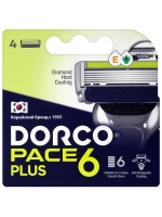 "DORCO PACE 6 PLUS" кассеты 6 лезвий (4шт)