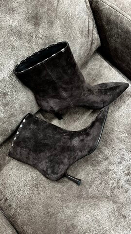 Ботинки женские КОРИЧНЕВЫЙ Нат.кожа Байка