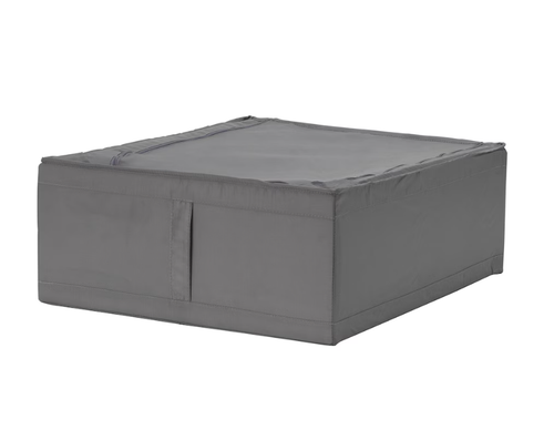 СКУББ SKUBB Ящик для хранения одежды/белья, серый, 44x55x19 см