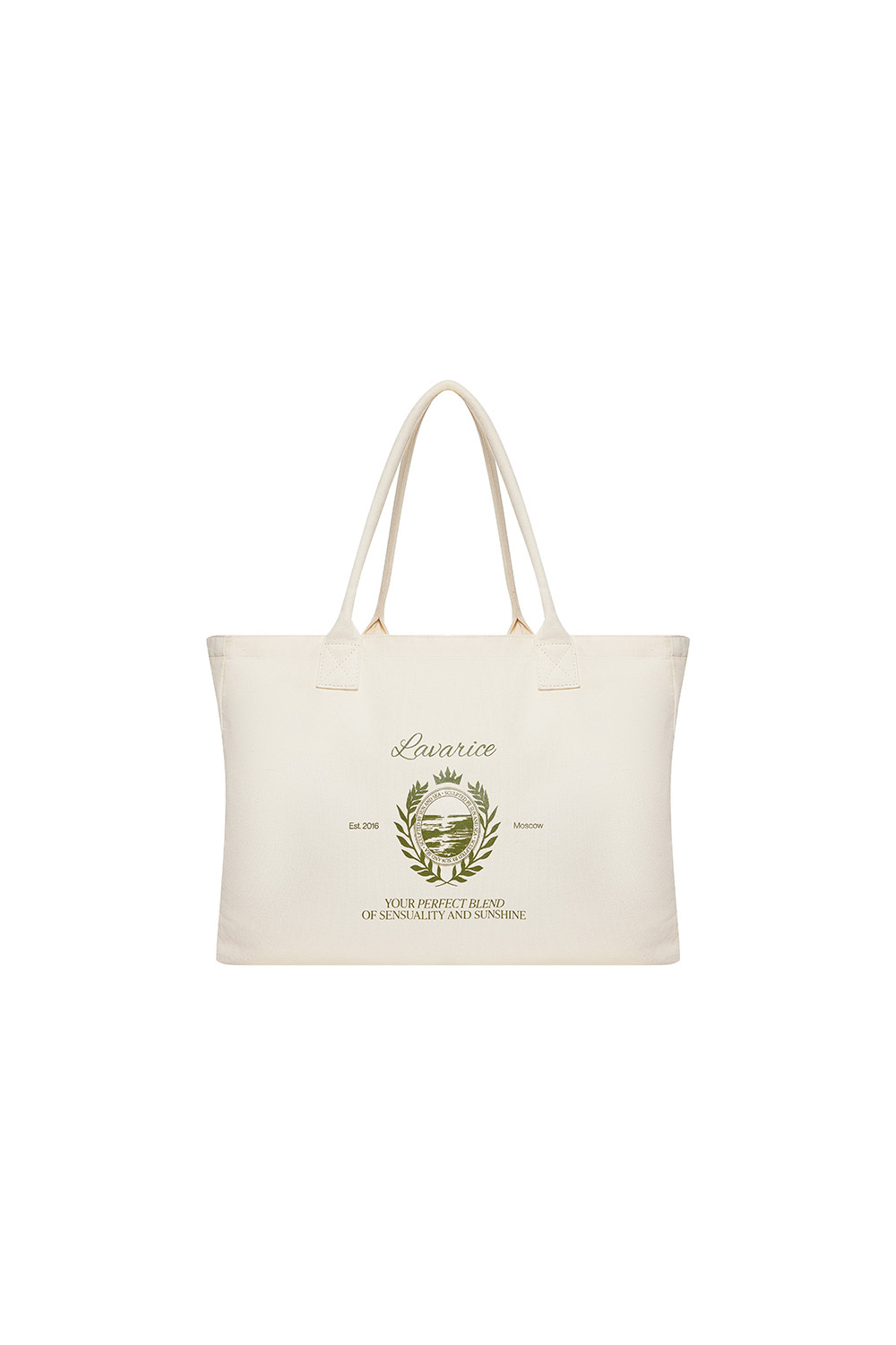 Сумка-шоппер с принтом Экрю