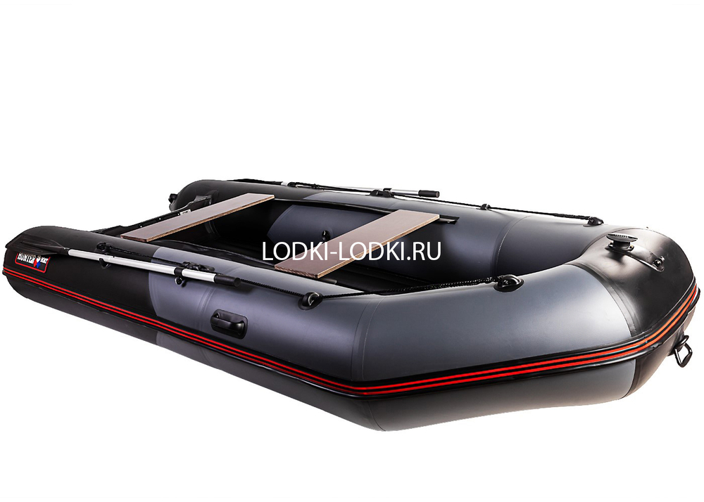 Хантер 365 ЛКА серый-черный (Лодка ПВХ под мотор НДНД)