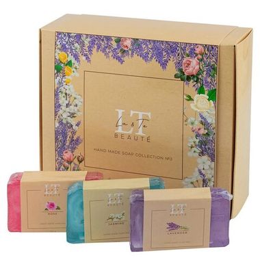 Набор 3( мыло Жасмин.Роза.Лаванда) La and Te beaute LT-SP3(мыло)