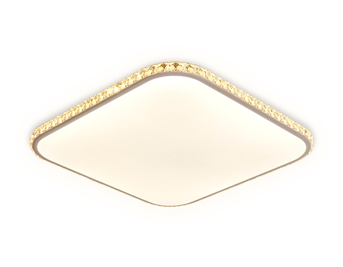 Потолочный светодиодный светильник с пультом FF75 WH белый 48W+24W 400*400*60 (ПДУ ИК)