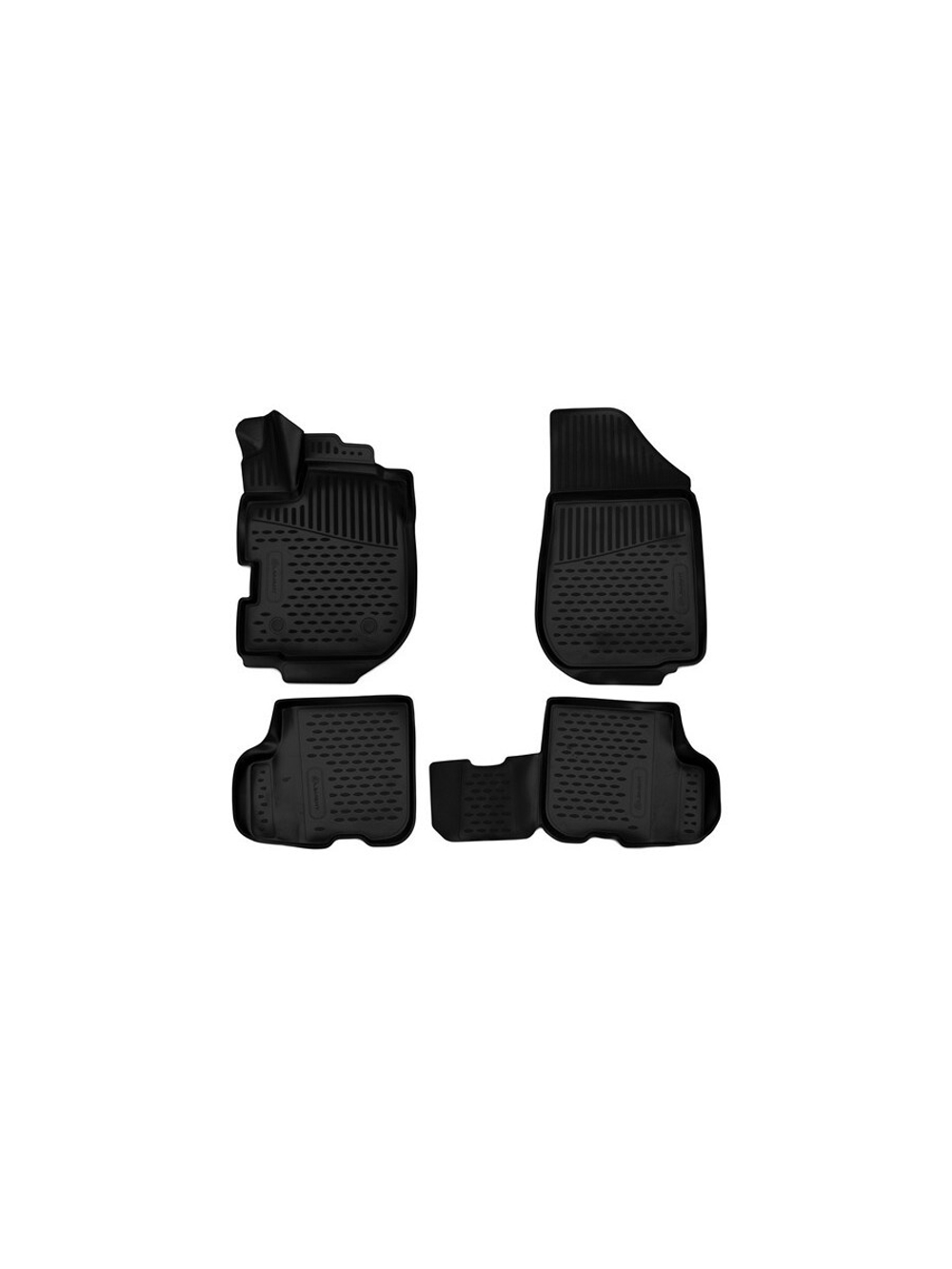Коврики в салон для RENAULT Sandero Stepway, 2018-, хэтчбек, 4 шт. (полиуретан) ELEMENT3D4155210K