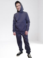 3506 Костюм мужской с капюшоном футер 3-х нитка фуме (52/54)