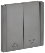 FORTE&PIANO Выключатель жалюзи 10А FP511 сталь IEK