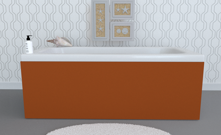 Экран под ванну откидной TR-7-114 медный матовый