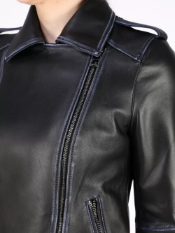 Кожаная куртка демисезонная косуха