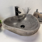 Раковина из речного камня RS-63376 (52*44*15) 0123