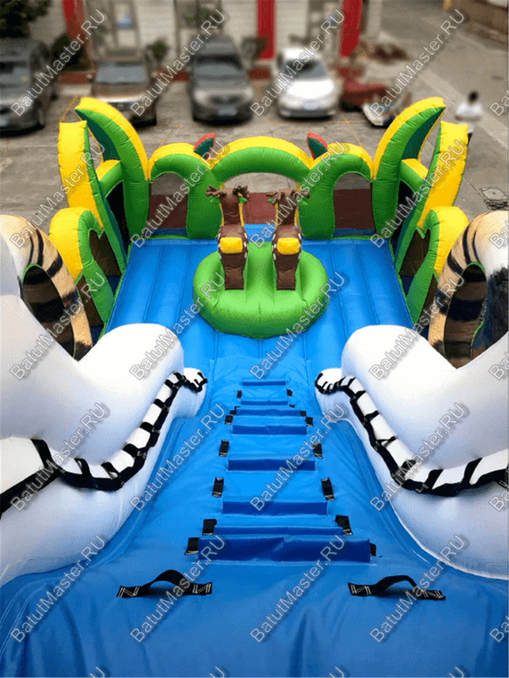Надувная горка "Большой тигр", 12*6.5*8.5 м