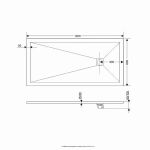 Душевой поддон RGW Stone Tray 16152812-02 80x120 графит