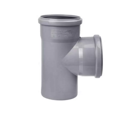 Тройник Политэк полипропилен, 110x110 мм 87 град