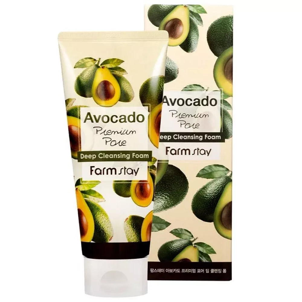Farm Stay Avocado Deep Cleansing Foam очищающая пенка с экстрактом авокадо