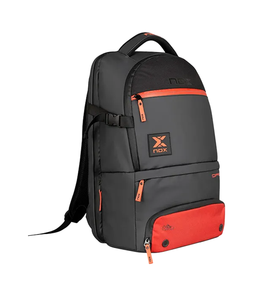 Рюкзак для падел NOX Luxury Open Series Negro-Rojo 2024-2 палетки