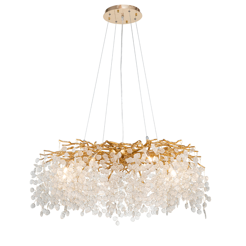 Люстра FTB006R-100 brass/clear