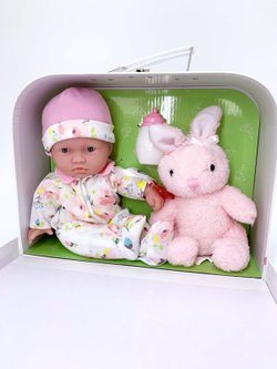 Кукла BERENGUER мягконабивная в чемоданчике 28см (13214)