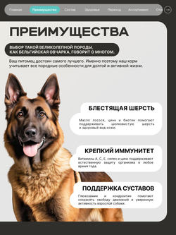 Корм для взрослых собак породы Бельгийская овчарка (Малинуа), с кроликом, 3 кг, QUATTRO
