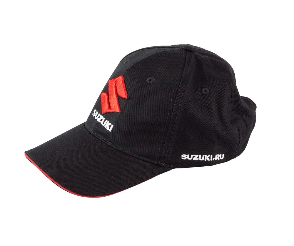 Бейсболка Suzuki, черная, 3D вышивка