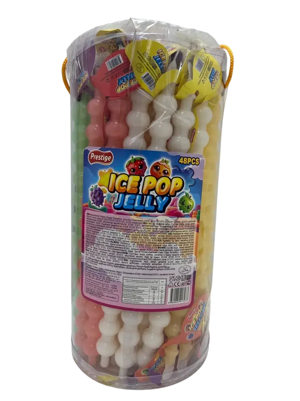 Фруктовое желе в упаковках в форме шариков , 48шт