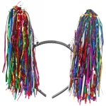 Ободок карнавальный «Радужные кисточки», микс цветов