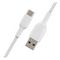 Кабель Belkin BoostCharge Braided USB-A - USB Type-C 2м (CAB002bt2MWH) White