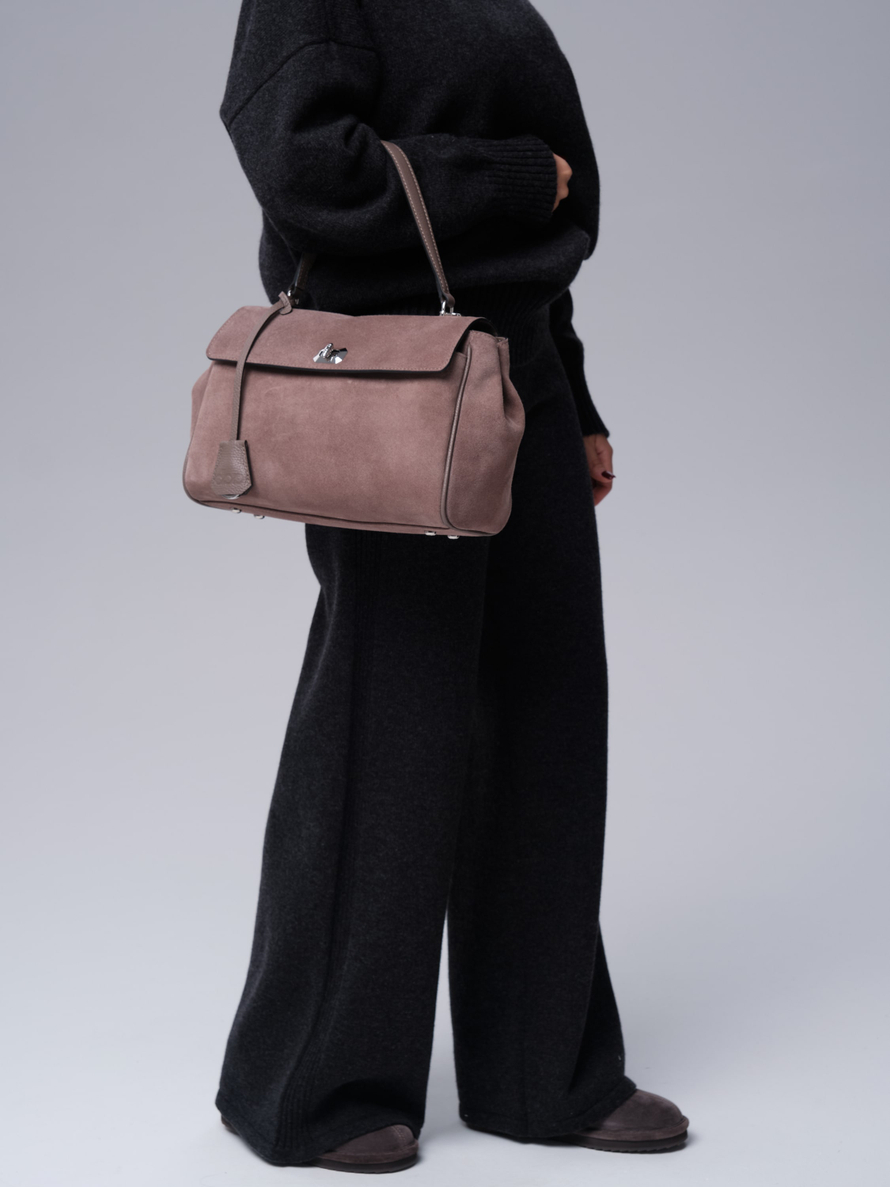 Замшевая сумка Nadi DBR 31356 капучино