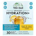 Terra Origin, Healthy Hydration +, чай со льдом из половины и половины лимонада, 30 пакетиков по 5,4 г (0,19 унции)