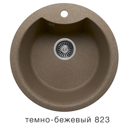 Кухонная мойка Tolero R-108E 510мм Темно-бежевый №823