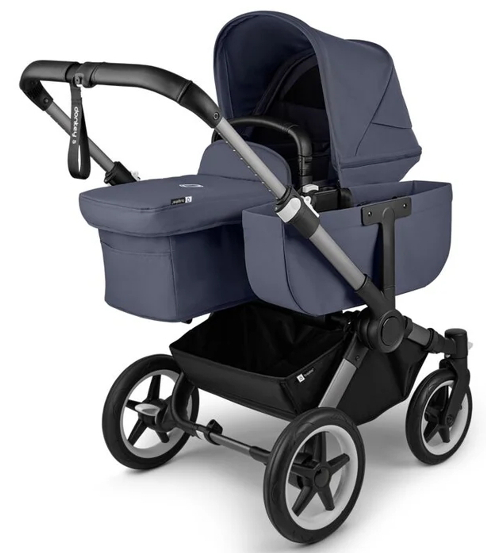 Коляска Bugaboo Donkey 5 Mono Complete 2 в 1 Graphite/Stormy Blue-Stormy Blue