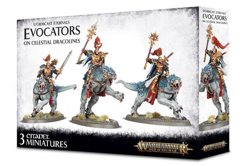 Stormcast Eternals Evocators on Celestial Dracolines