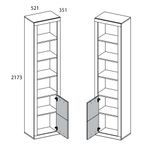 Шкаф открытый