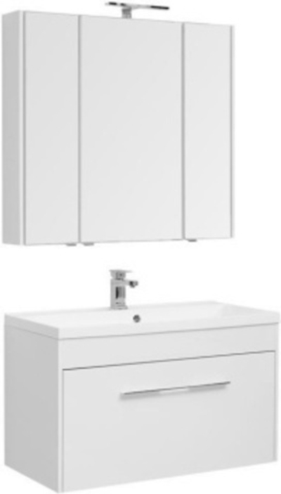 Мебель для ванной Aquanet Августа 100 белый (раковина Нота NEW)