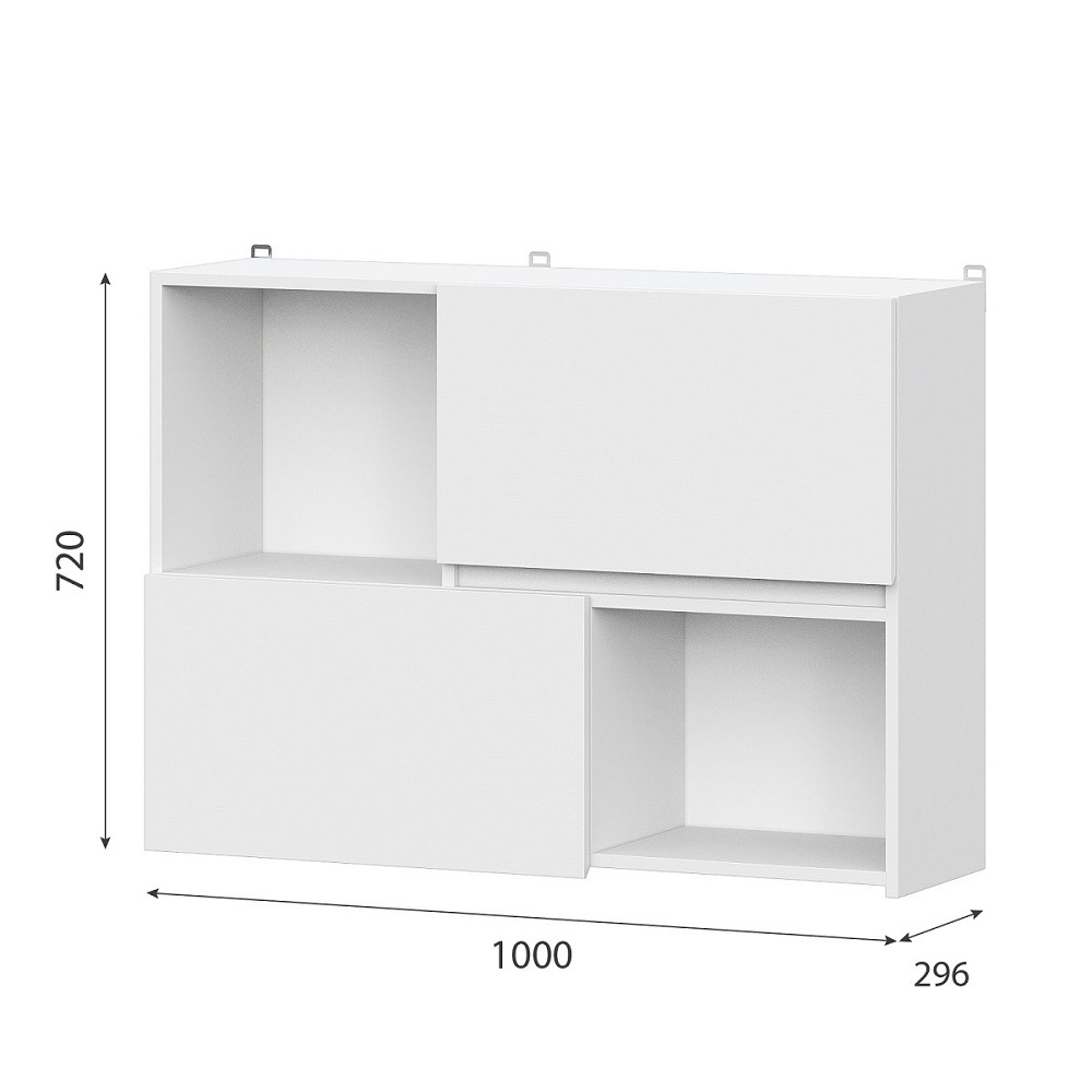 Шкаф барный с нишами 1 м Одри 10в2