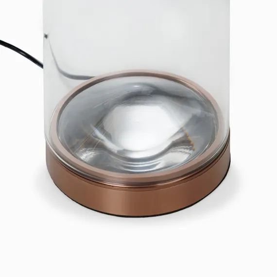 Настольный светильник Balance Ø12х22 см, прозрачный, коричневый