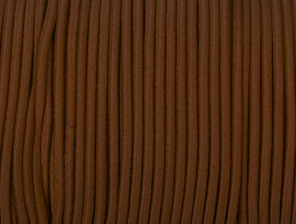 Резинка шляпная, d 3 мм, связка, св.коричневый